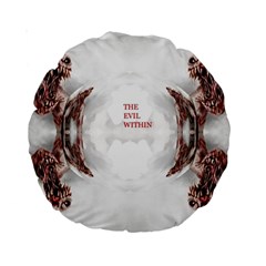 The Evil Within Demon 3d Effect Standard 15  Premium Round Cushions by 3Dbjvprojats