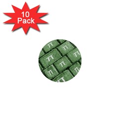 Pi Grunge Style Pattern 1  Mini Buttons (10 Pack)  by dflcprints