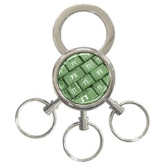 Pi Grunge Style Pattern 3-ring Key Chains by dflcprints