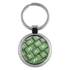 Pi Grunge Style Pattern Key Chains (round)  by dflcprints