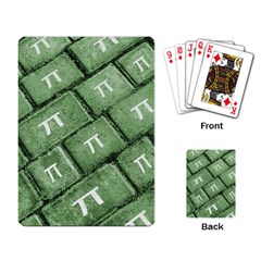 Pi Grunge Style Pattern Playing Card