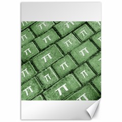 Pi Grunge Style Pattern Canvas 12  x 18  