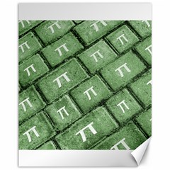 Pi Grunge Style Pattern Canvas 11  x 14  