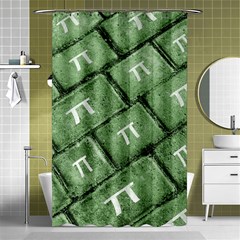 Pi Grunge Style Pattern Shower Curtain 48  x 72  (Small) 