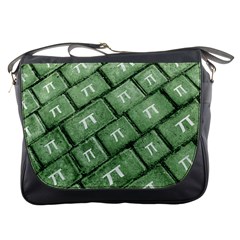 Pi Grunge Style Pattern Messenger Bags by dflcprints