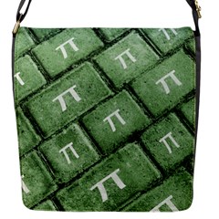 Pi Grunge Style Pattern Flap Messenger Bag (S)