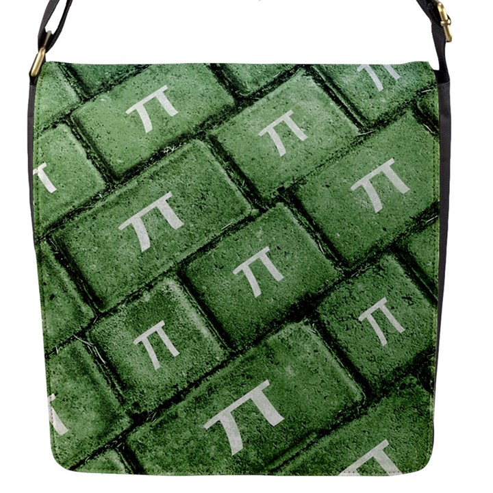 Pi Grunge Style Pattern Flap Messenger Bag (S)