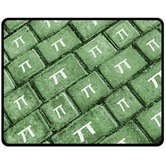 Pi Grunge Style Pattern Double Sided Fleece Blanket (medium)  by dflcprints