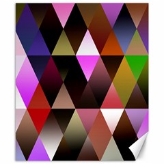 Triangles Abstract Triangle Background Pattern Canvas 8  X 10  by Simbadda