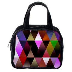 Triangles Abstract Triangle Background Pattern Classic Handbags (one Side) by Simbadda