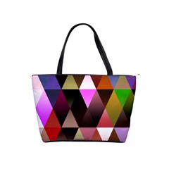 Triangles Abstract Triangle Background Pattern Shoulder Handbags by Simbadda