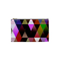 Triangles Abstract Triangle Background Pattern Cosmetic Bag (small)  by Simbadda