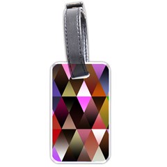 Triangles Abstract Triangle Background Pattern Luggage Tags (one Side)  by Simbadda