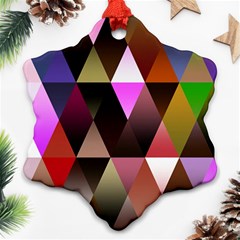 Triangles Abstract Triangle Background Pattern Ornament (snowflake) by Simbadda