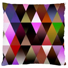 Triangles Abstract Triangle Background Pattern Large Cushion Case (two Sides) by Simbadda