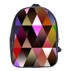 Triangles Abstract Triangle Background Pattern School Bags (xl)  by Simbadda