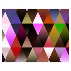 Triangles Abstract Triangle Background Pattern Double Sided Flano Blanket (medium)  by Simbadda