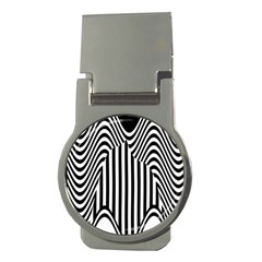 Stripe Abstract Stripped Geometric Background Money Clips (round)  by Simbadda