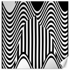 Stripe Abstract Stripped Geometric Background Canvas 20  X 20   by Simbadda