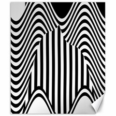 Stripe Abstract Stripped Geometric Background Canvas 20  X 24   by Simbadda