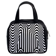 Stripe Abstract Stripped Geometric Background Classic Handbags (2 Sides) by Simbadda