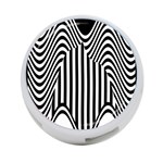 Stripe Abstract Stripped Geometric Background 4-Port USB Hub (One Side) Front