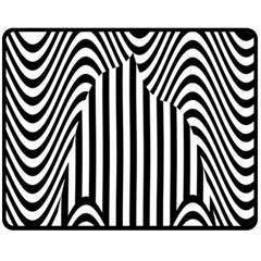 Stripe Abstract Stripped Geometric Background Fleece Blanket (medium)  by Simbadda