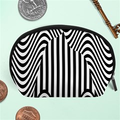 Stripe Abstract Stripped Geometric Background Accessory Pouches (large)  by Simbadda