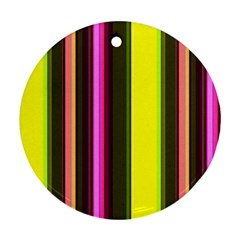 Stripes Abstract Background Pattern Ornament (round) by Simbadda