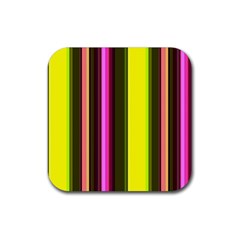 Stripes Abstract Background Pattern Rubber Coaster (square)  by Simbadda