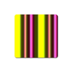 Stripes Abstract Background Pattern Square Magnet by Simbadda