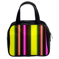 Stripes Abstract Background Pattern Classic Handbags (2 Sides) by Simbadda