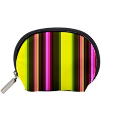 Stripes Abstract Background Pattern Accessory Pouches (small)  by Simbadda