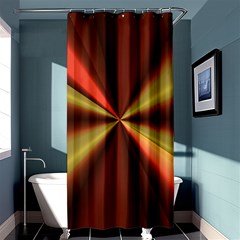 Copper Beams Abstract Background Pattern Shower Curtain 36  X 72  (stall)  by Simbadda