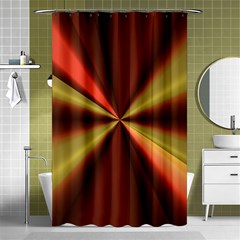 Copper Beams Abstract Background Pattern Shower Curtain 48  X 72  (small)  by Simbadda