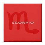 Zodiac Scorpio Tile Coasters Front