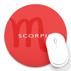 Zodiac Scorpio Round Mousepads by Mariart