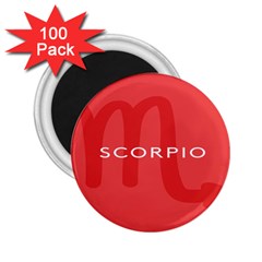 Zodiac Scorpio 2 25  Magnets (100 Pack)  by Mariart