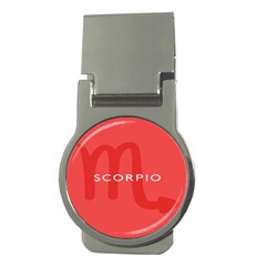 Zodiac Scorpio Money Clips (round) 