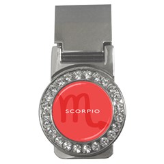 Zodiac Scorpio Money Clips (cz)  by Mariart