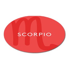 Zodiac Scorpio Oval Magnet