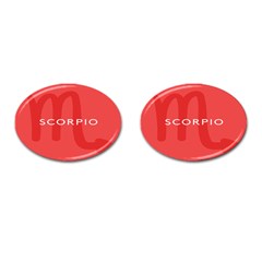 Zodiac Scorpio Cufflinks (oval)