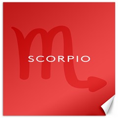 Zodiac Scorpio Canvas 16  X 16   by Mariart