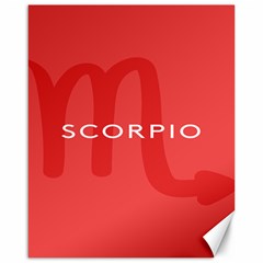 Zodiac Scorpio Canvas 16  X 20   by Mariart