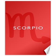 Zodiac Scorpio Canvas 20  X 24   by Mariart