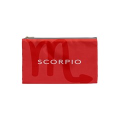 Zodiac Scorpio Cosmetic Bag (small)  by Mariart