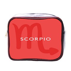 Zodiac Scorpio Mini Toiletries Bags by Mariart