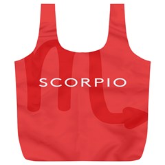 Zodiac Scorpio Full Print Recycle Bags (l)  by Mariart