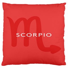 Zodiac Scorpio Standard Flano Cushion Case (one Side) by Mariart