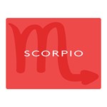 Zodiac Scorpio Double Sided Flano Blanket (Mini)  35 x27  Blanket Front